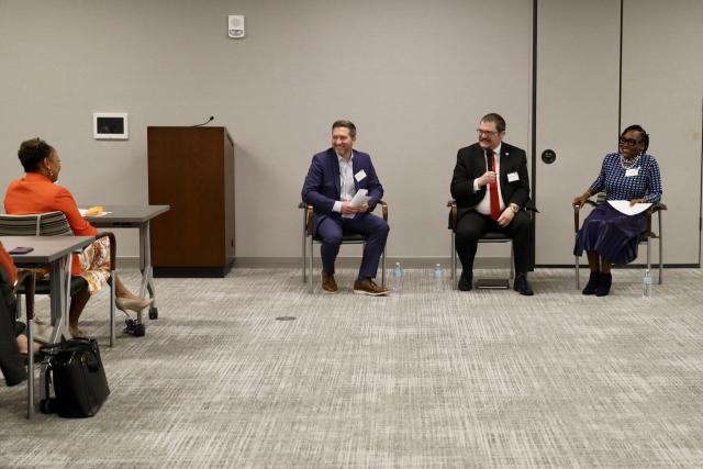 Attendees at Policy with a Splash of Coffee