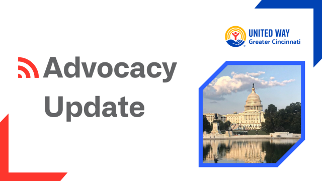 Advocacy Update text beside an image of the U.S. Capitol