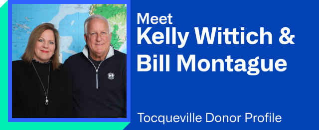 Kelly Wittich & Bill Montague, Tocqueville Society Members